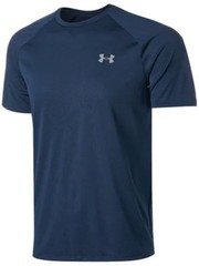 Under Armour NEW MENS 2XL UA Tech Moisture Wick BLUE Short Sleeve Shirt 1326413