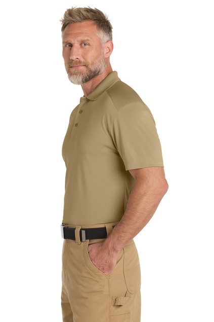CornerStone Men's Select Lightweight Snag-Proof Polo. CS418 Tan gallery