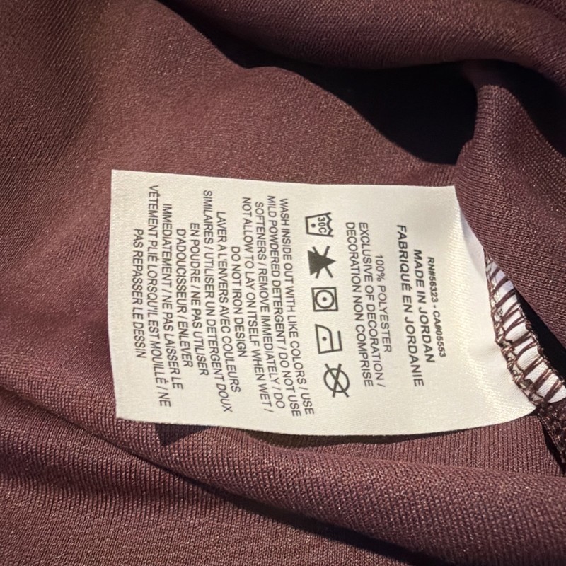 Nike Dri-FIT Men's Burgundy Running T-Shirt M Crew Neck Lightweight Logo gallery