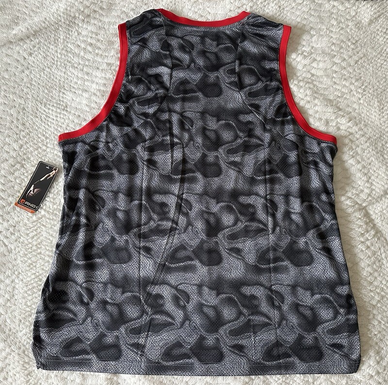 AND1 Sleeveless Men Size 3XL Shirt Grey Red gallery