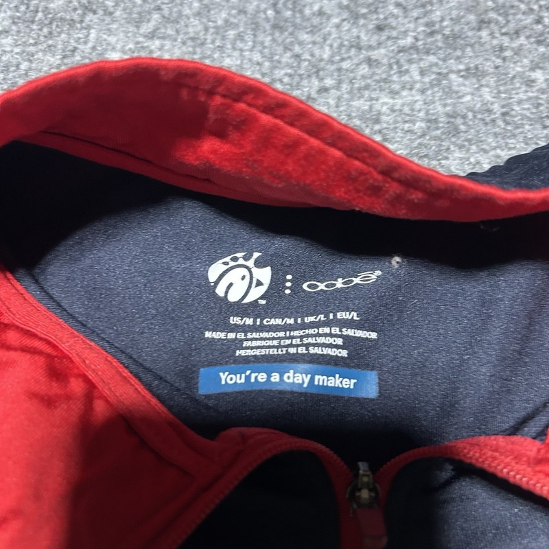 Oobe Pullover Shirt Mens Small Blue Chick-fil-A 1/4 Zip Long Sleeve Uniform gallery