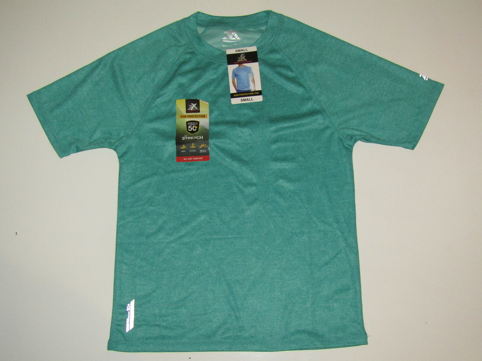 ZeroXposur Mens Teal Jake Shirt Sun Protection All-Day Comfort Active Sz M NWT gallery