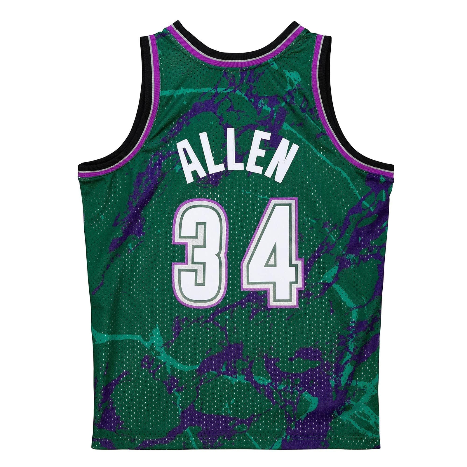 MITCHELL & NESS NBA TEAM MARBLE SWINGMAN JERSEY MILWAUKEE BUCKS 1996 RAY ALLEN gallery
