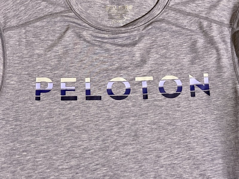 Peloton x Solfire Men Gray Heather Tech T-Shirt Small (S) gallery