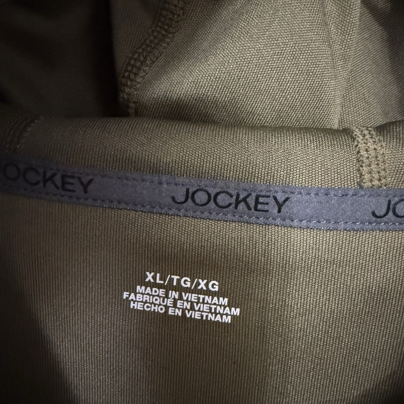 Jockey Outdoors Hooded Long Sleeve Shirt XL Olive Green Hunting Performance gallery