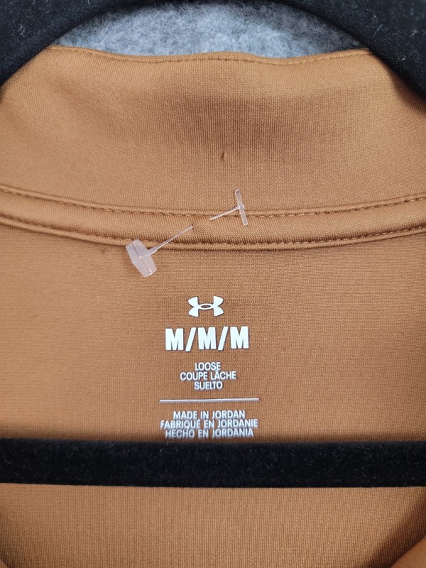 Under Armour Movement 1/4 Zip Lightweight Shirt Light Brown Size M gallery