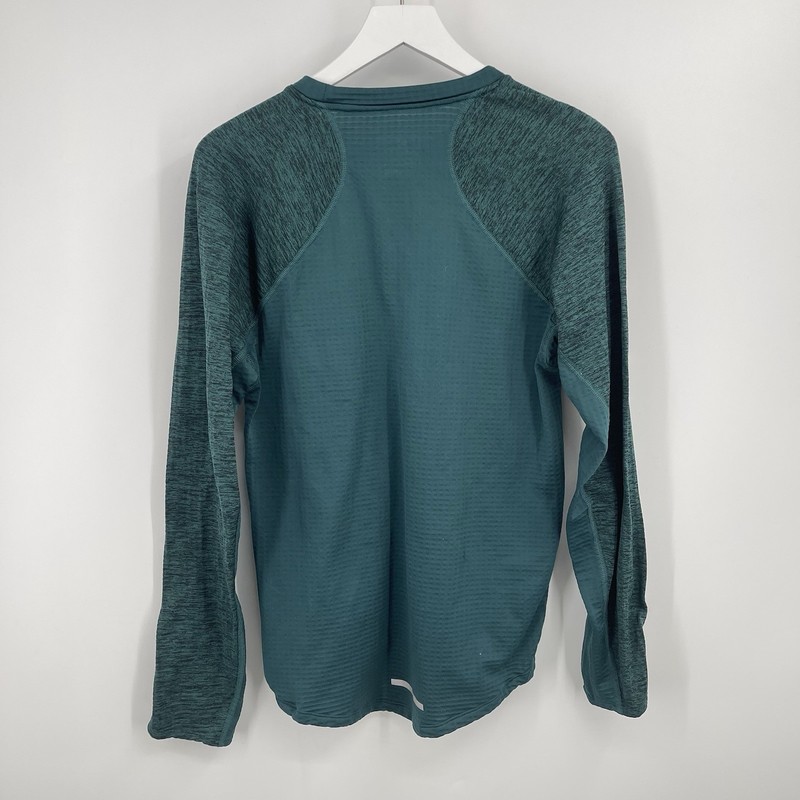 Nike Therma Sphere Element Running Long Sleeve Top Teal Green Black Mens Small gallery