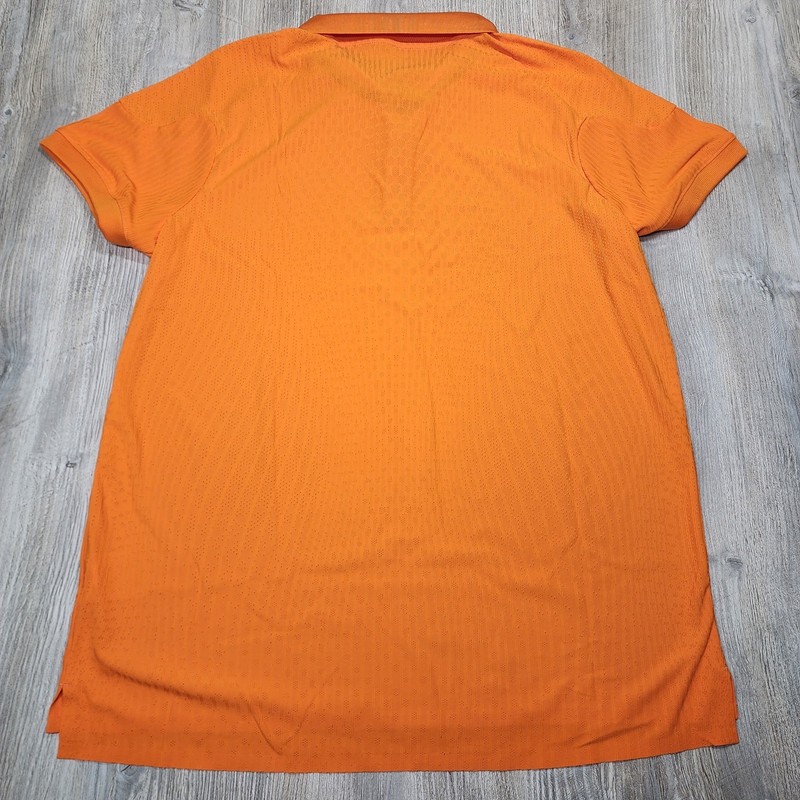 Nike Court 1/4 Zip Tennis Polo Shirt Orange Mens Size L New HQ0792-873 gallery