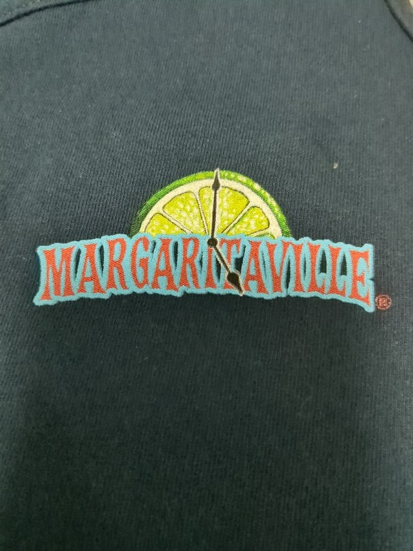 Maritaville It's 5 O'Clock Some Where Navy Blue Tank Top Sz S gallery
