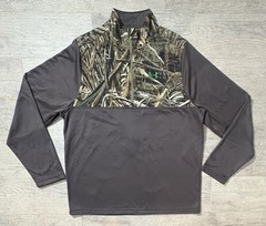 Under Armour Cold Gear Realtree Max 5 Hunting Camo 1/4 Zip Pullover SZ Large