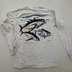 Chuck Byron Gildan Tee Shirt Mens Size SMALL Graphic Fish Fishing 2015