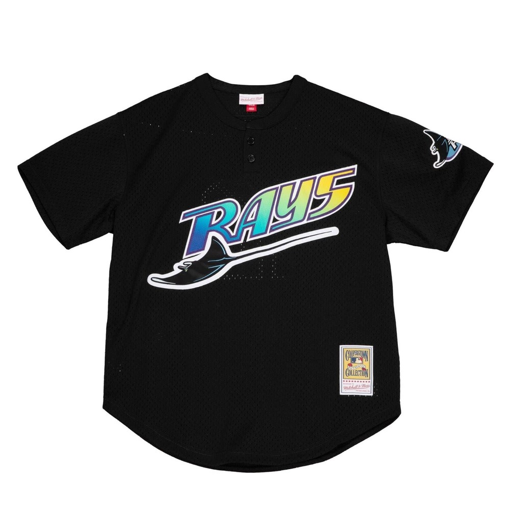 MENS MITCHELL & NESS MLB AUTHENTIC BP JERSEY - PULLOVER RAYS 1998 WADE BOGGS L