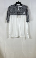 Adidas Men’s Training Essential Tech Tee Gray White Climalite NWT XL
