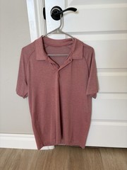 Lululemon Men’s Vent Tech Polo Size Large Red/Berry