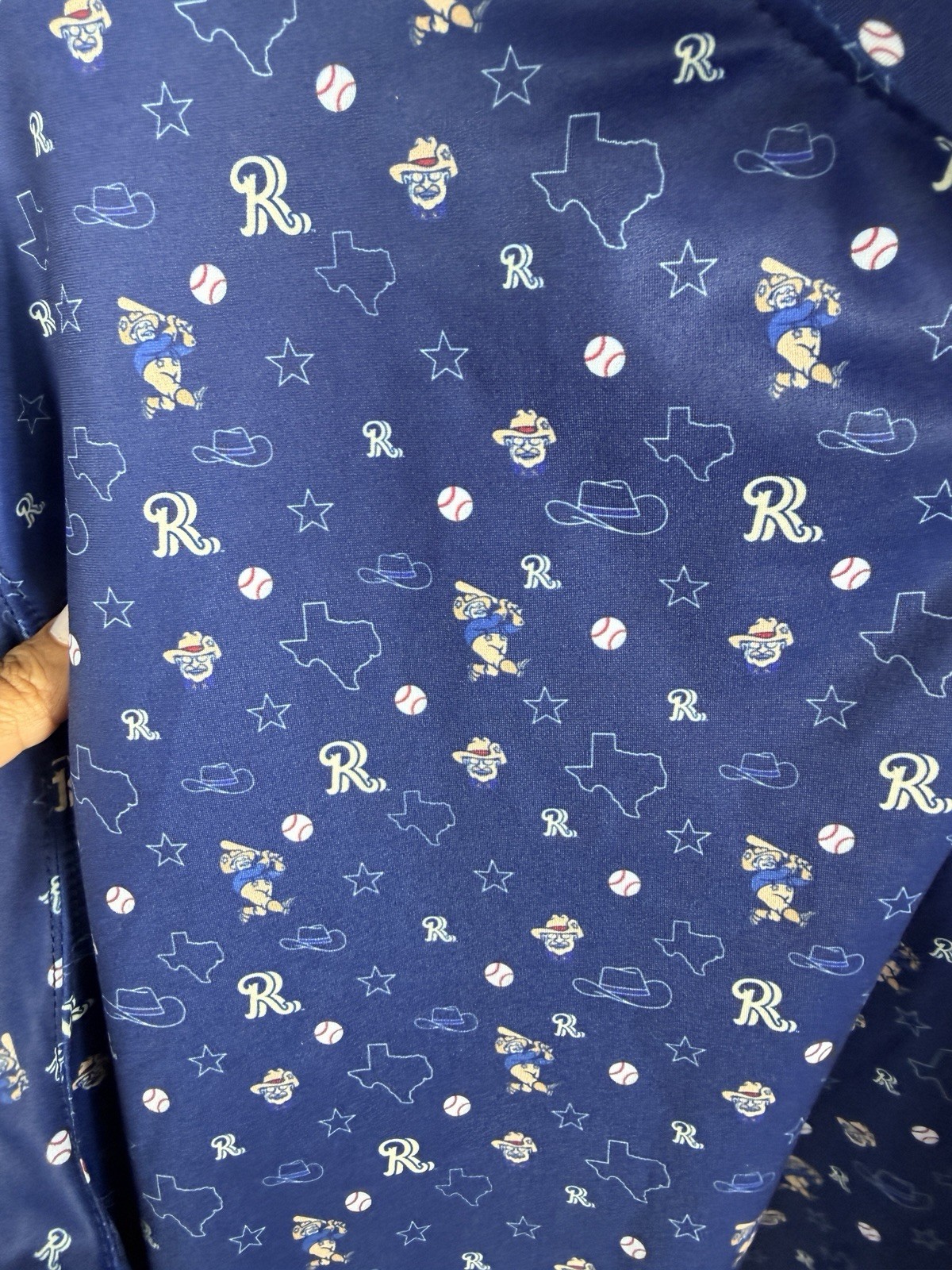 Fore Fathers XL Golf Pullover Texas Rangers Print Performance 1/4 Zip Stretch gallery