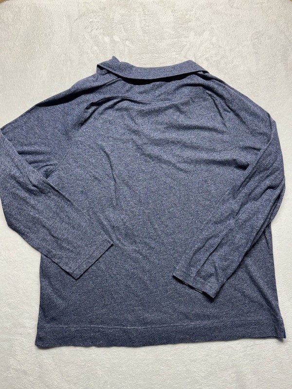 Banana Republic Quick Dry Half Zip Long Sleeve Grey XL gallery