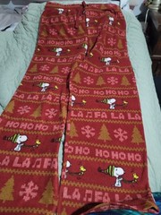 Peanuts Snoopy Pajama Pants Bottom xl Christmas