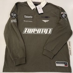 Jordan Essentials Men’s Long-Sleeve Rugby Top Men Size M Green Sample HF9323-325