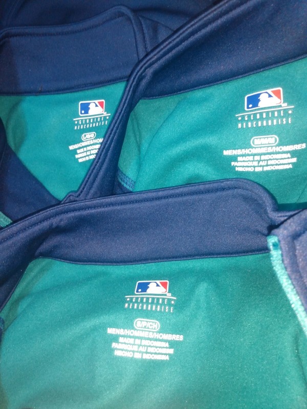 Seattle Mariners Men's Long Sleeve Fleece ¼ Zip Shirt MLB Genuine Merchandise gallery