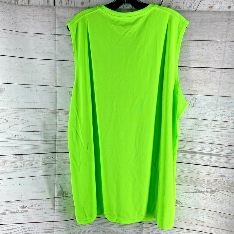 ASICS Mens Circuit 8 Warm-up Sleeveless Shirt Neon Green Size 3XL gallery