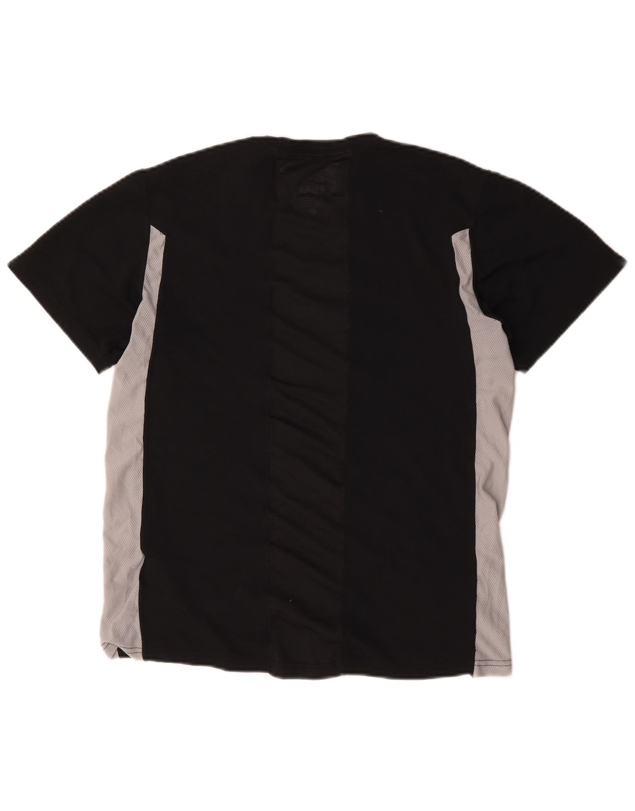 Nike Mens Dri Fit T-Shirt Top UK 38/40 Medium Black Colourblock Polyester CL08 gallery