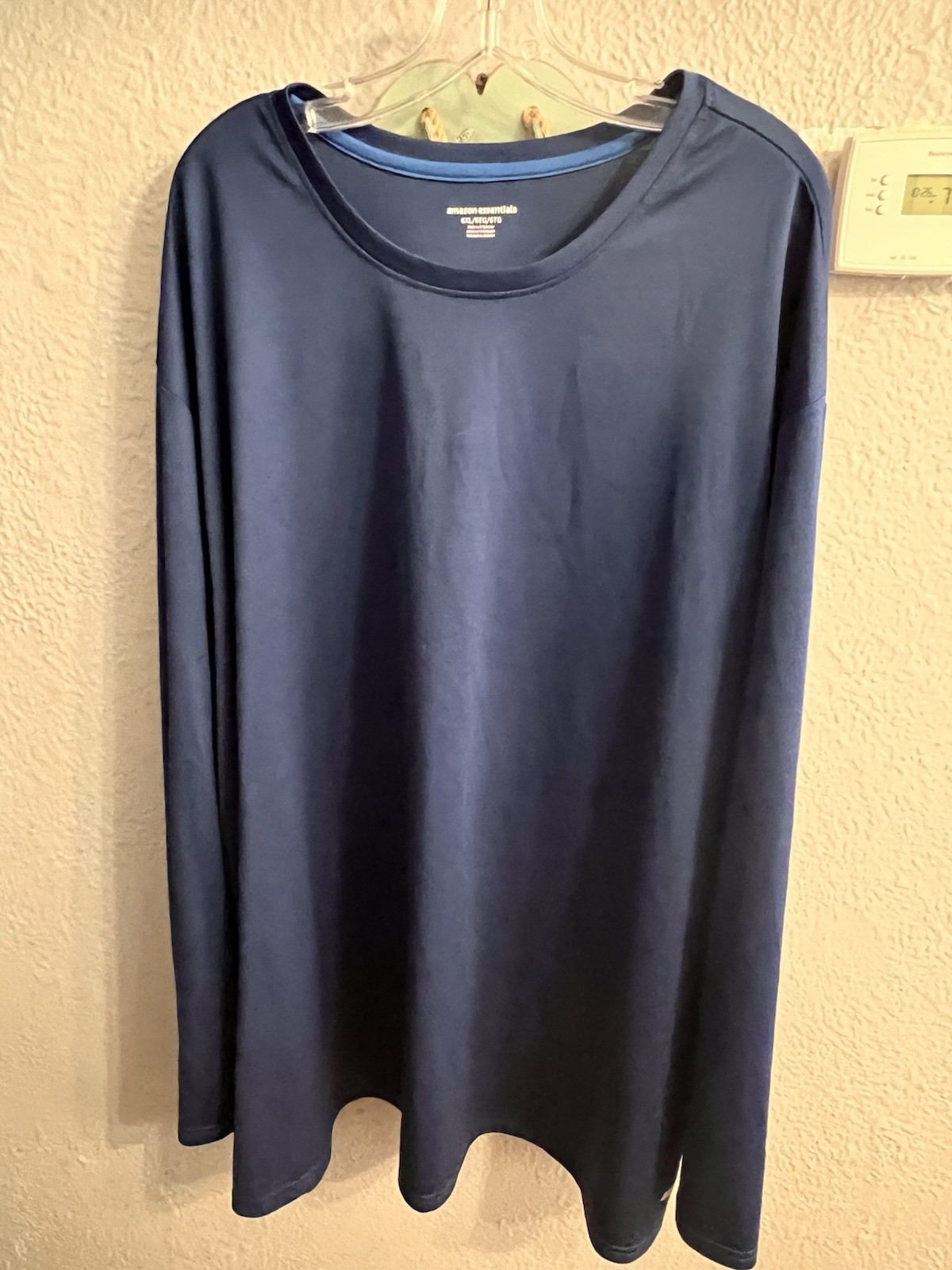 Amazon Essentials Men's Blue Long Sleeve Pullover Shirt Size 6XL gallery