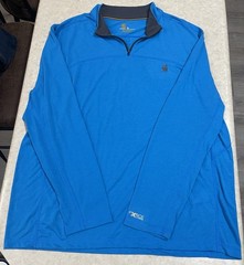 Carhartt Force Extremes 1/4 Zip Pullover Blue Relaxed Fit 102051 Size XL Stretch