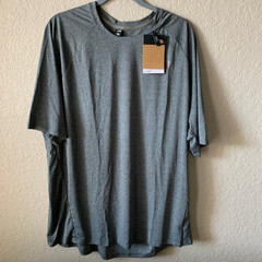 THE NORTH FACE EA Big Pine Short Sleeve Crew Tin Grey Heather 2XL