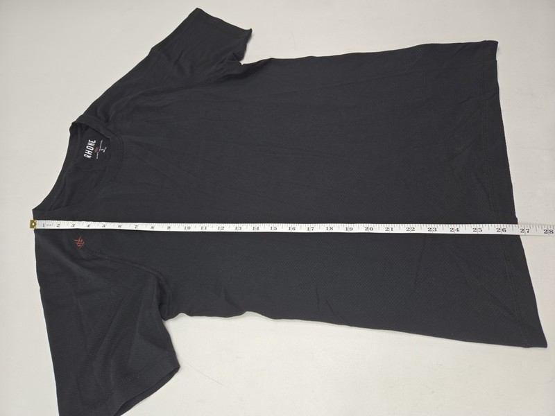 Rhone Black Reign Tee Classic Short Sleeve T-Shirt Stretch Size S Mens gallery