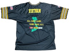VIETNAM VETERAN Jersey Black Size XXL Short Sleeve Breathable