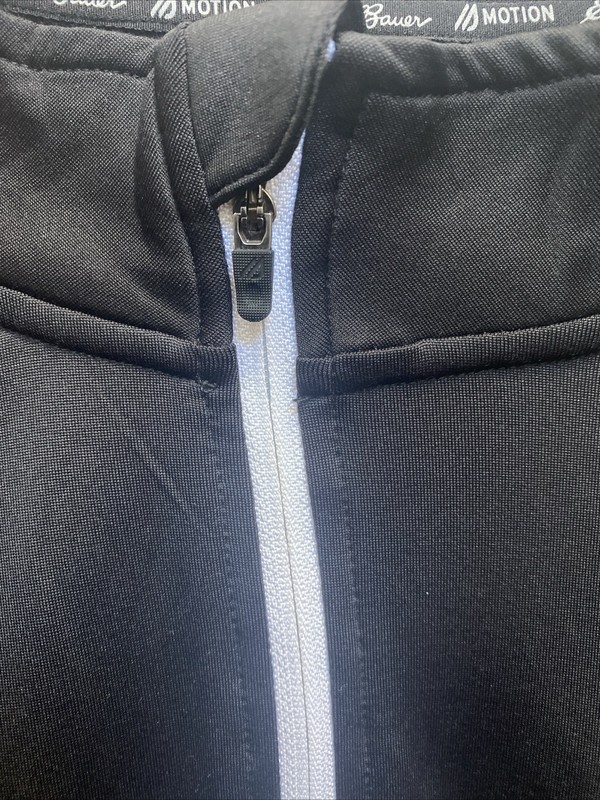 Eddie Bauer Motion Men's Large Black Pullover Long Sleeve 1/4 zip Free Dry NWT gallery