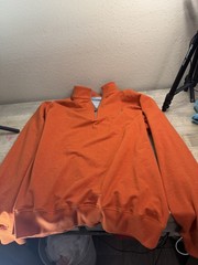 F&G Tech 1/4 Zip Golf Pullover Prairie Dunes Orange/Peach Men’s Size X- Large