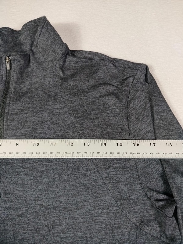 HYLETE Pullover Mens Medium Gray Quarter Zip Long Sleeve Athletic Activewear gallery