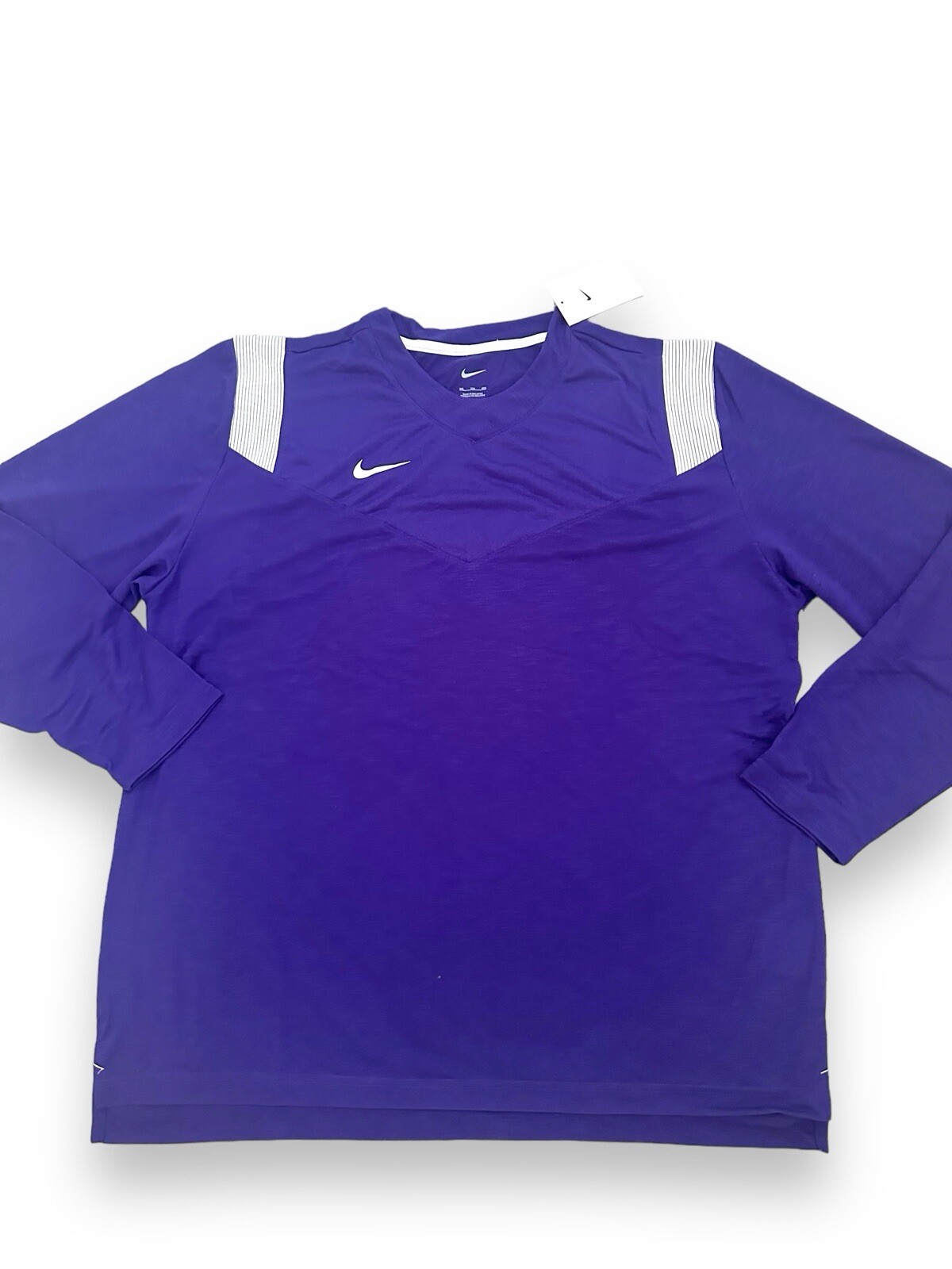 Nike Coaches Long Sleeve Dri-Fit Athletic Football Top Purple DJ5118 Men's Med gallery