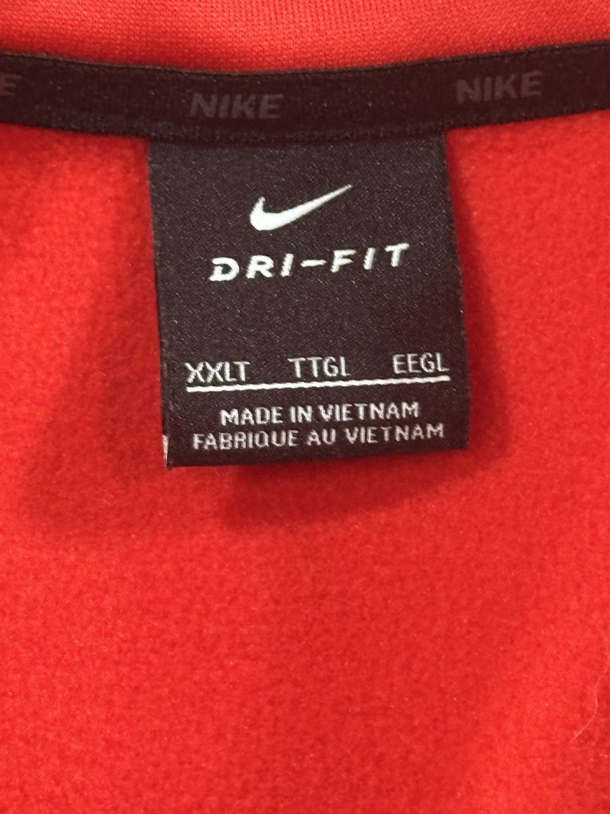 Nike Mens Dri-FIT Quarter Zip Pullover Red Space Dye Heather XXLT Tall gallery