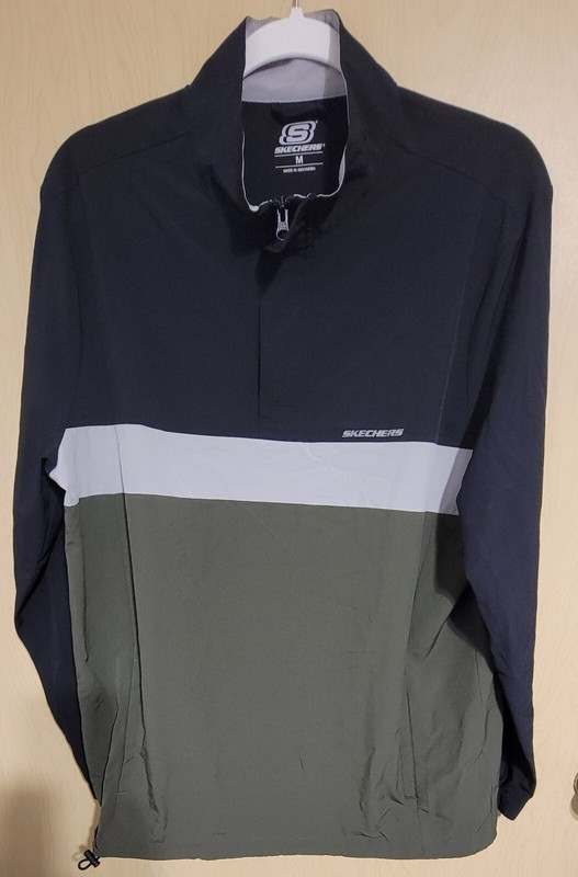 SKETCHERS Mens Med 1/4 Zip Mock Neck Pullover Active Wear Shirt Black Green Gray gallery