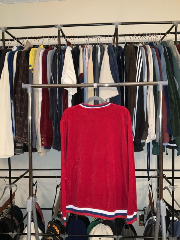 🔥RARE Vintage Wilson Tennis Velvet/Velour Long Sleeve Shirt Streetwear Sz M 🔥 gallery