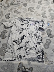 Puma JUSTICE LEAGUE AOP TEE DC COMIC Superman Wonder Woman Batman Kids Size XL