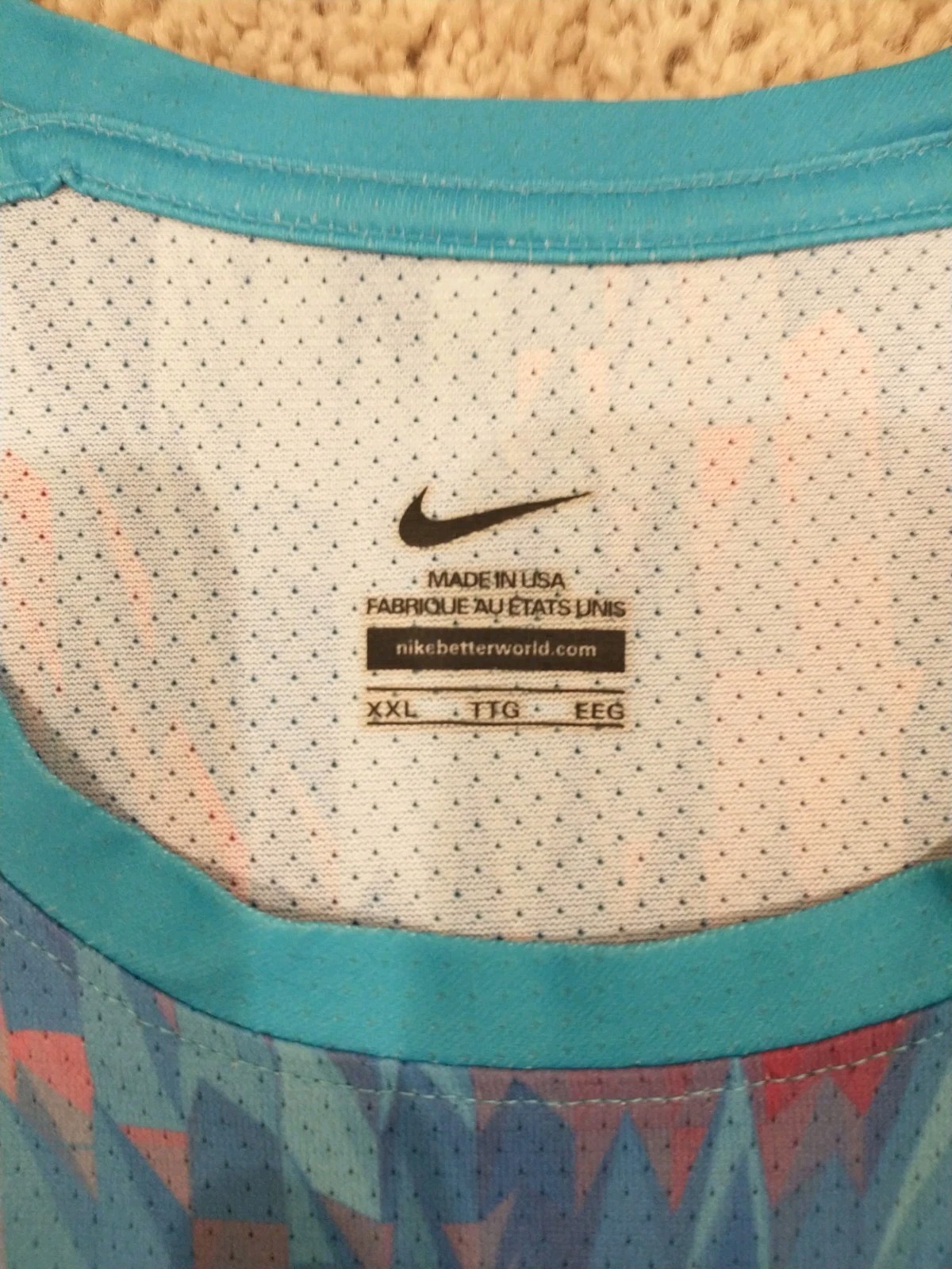 Nike 2017 Pro Elite Sleeveless Shirt Singlet Tank Made In USA Men's XXL gallery