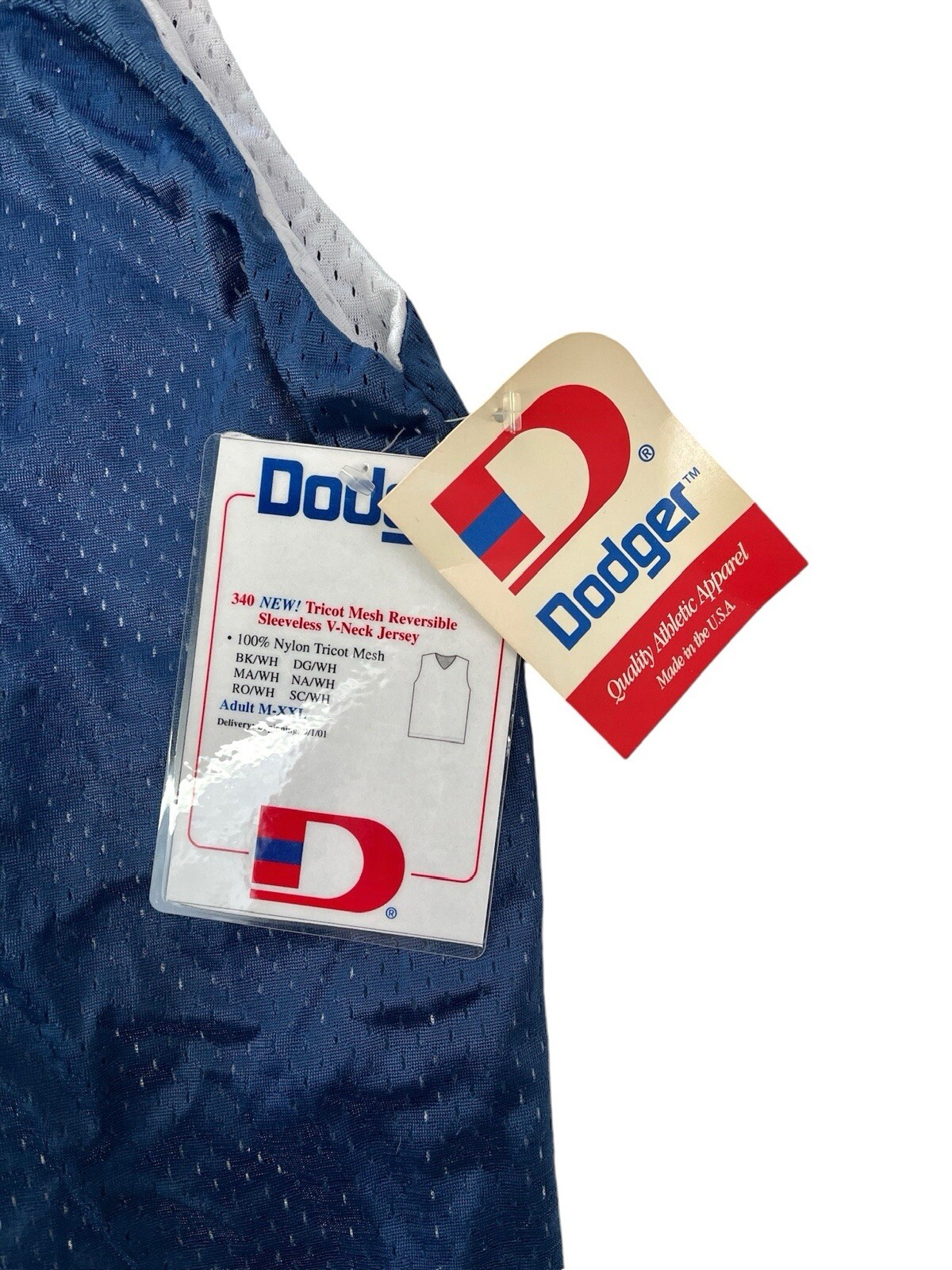 vintage dodger reversible jersey tank top mens size medium NOS NWT y2k USA made gallery