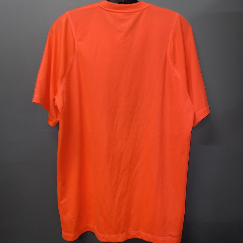 Men’s Reebok Bright Salmon Neon Pink Athletic Shirt Sz M gallery