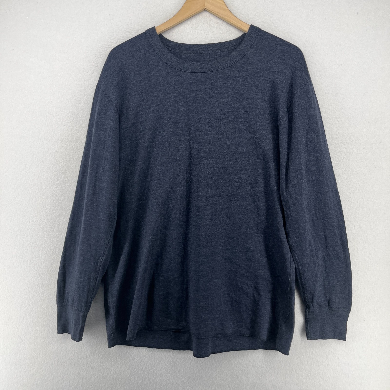 DUOFOLD Shirt Mens XL CHAMPION Base Layer Thermal Long Sleeve Cotton Blend Blue gallery