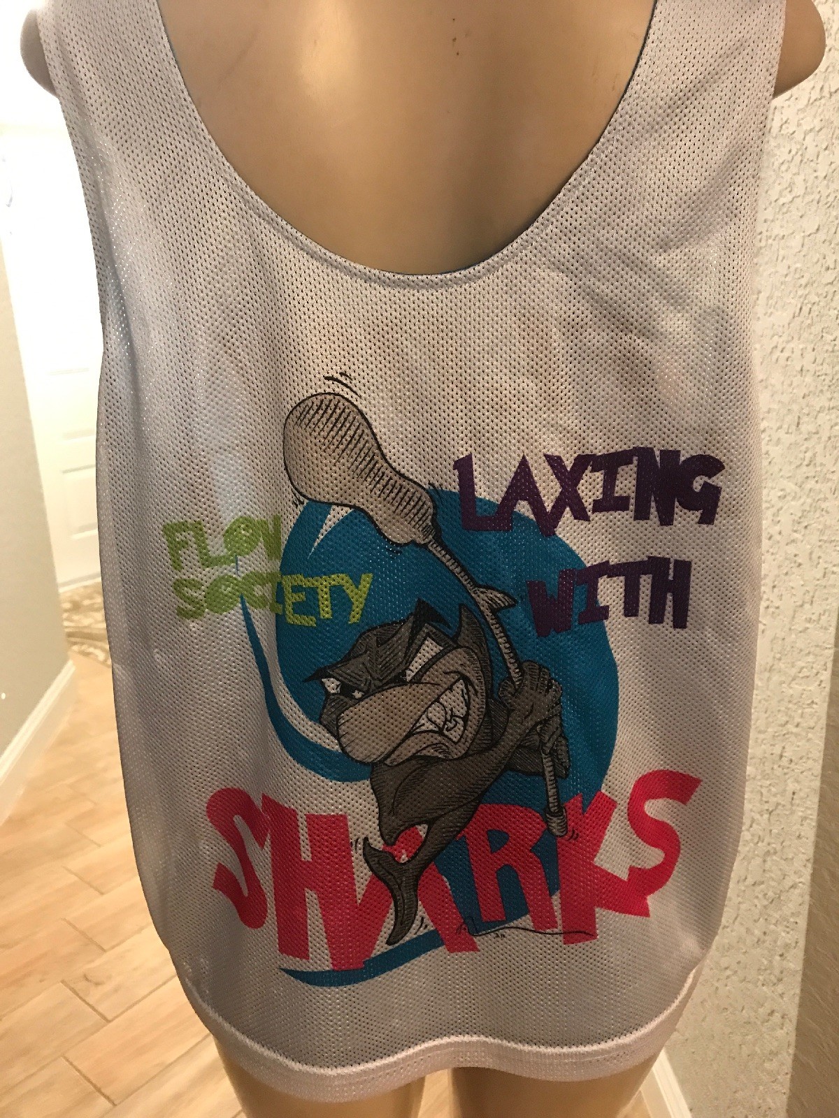 Flow Society Lacrosse Reversible! LAXING with the Sharks S/M BGB gallery