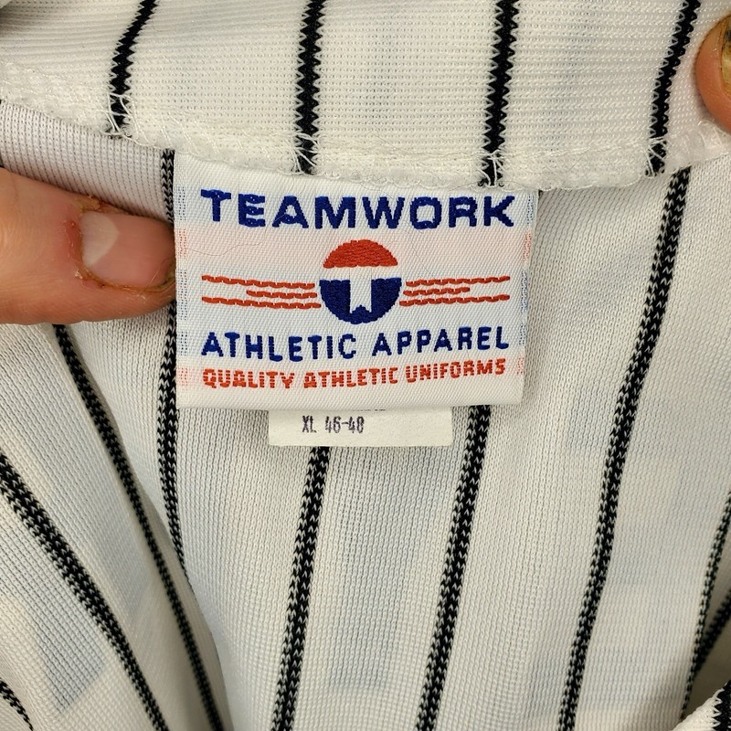 Teamwork Athletic Black And White Baseball Max Meyer Number 2 Button Up Size: XL gallery