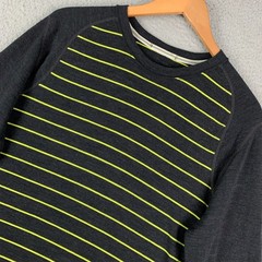 Smartwool‎ Merino 250 Base Layer Shirt Men’s Large Gray/Yellow Stripe Wool Crew