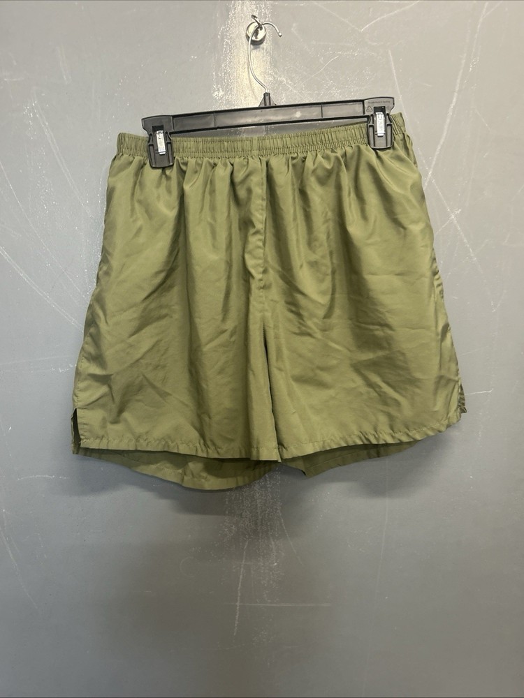 Soffe USMC Marine Corps Olive Green Running Track PT Shorts Size Medium