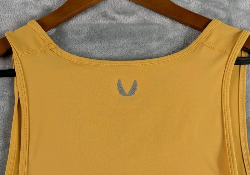ASRV Tank Top Mens Medium Yellow Lycra Adaptiv Base Layer Performance DSG-1167 gallery