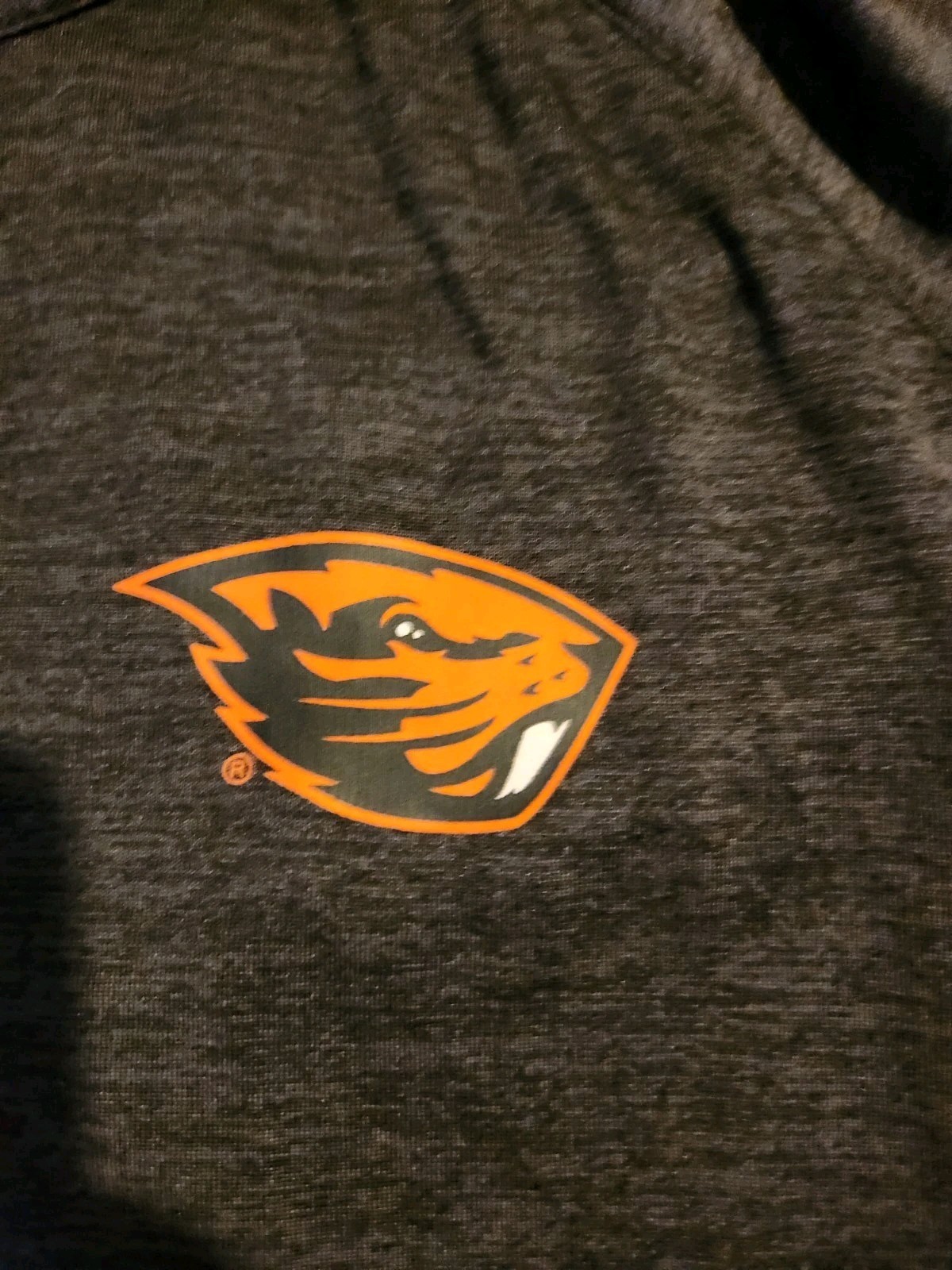 Oregon State Beavers-Womens Long Sleeve Performance Shirt XL Gray 1/4 Zip Casual gallery