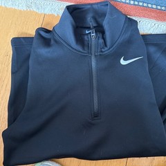 Nike Dri Fit Long Sleeve Black Golf Pullover 1/4 Zip S/M