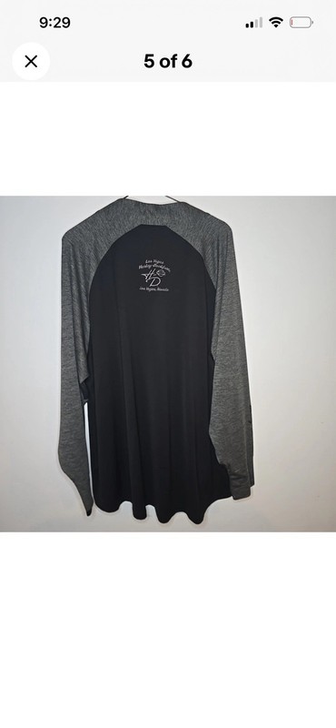 Harley-Davidson Cycles Size 3X Quater Zip 100% Polyester Black And Grey gallery
